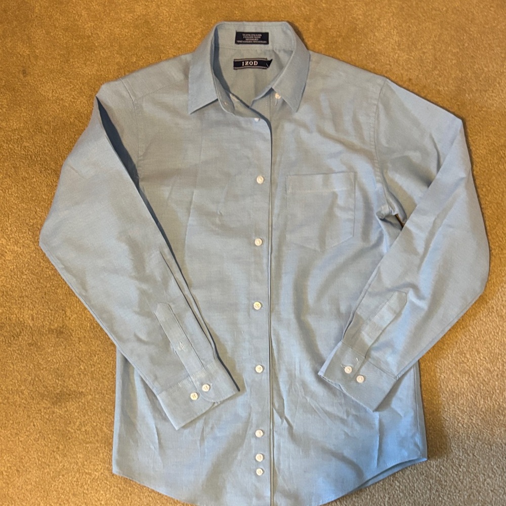 Izod Light Blue Button Down Shirt